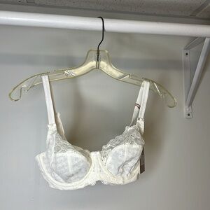 Panache Envy White Lace Underwire Bra 30DD NWT!